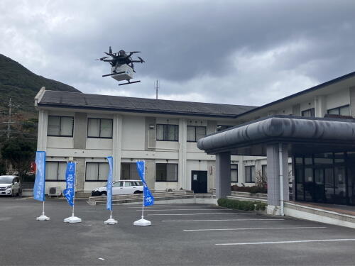 物流ドローンが着陸